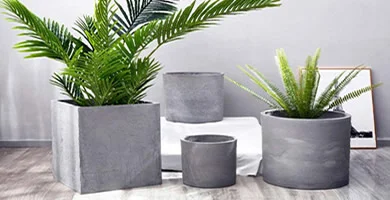 macetero grande piedra cemento